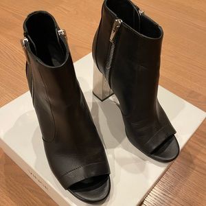 Vince open toe booties size 7